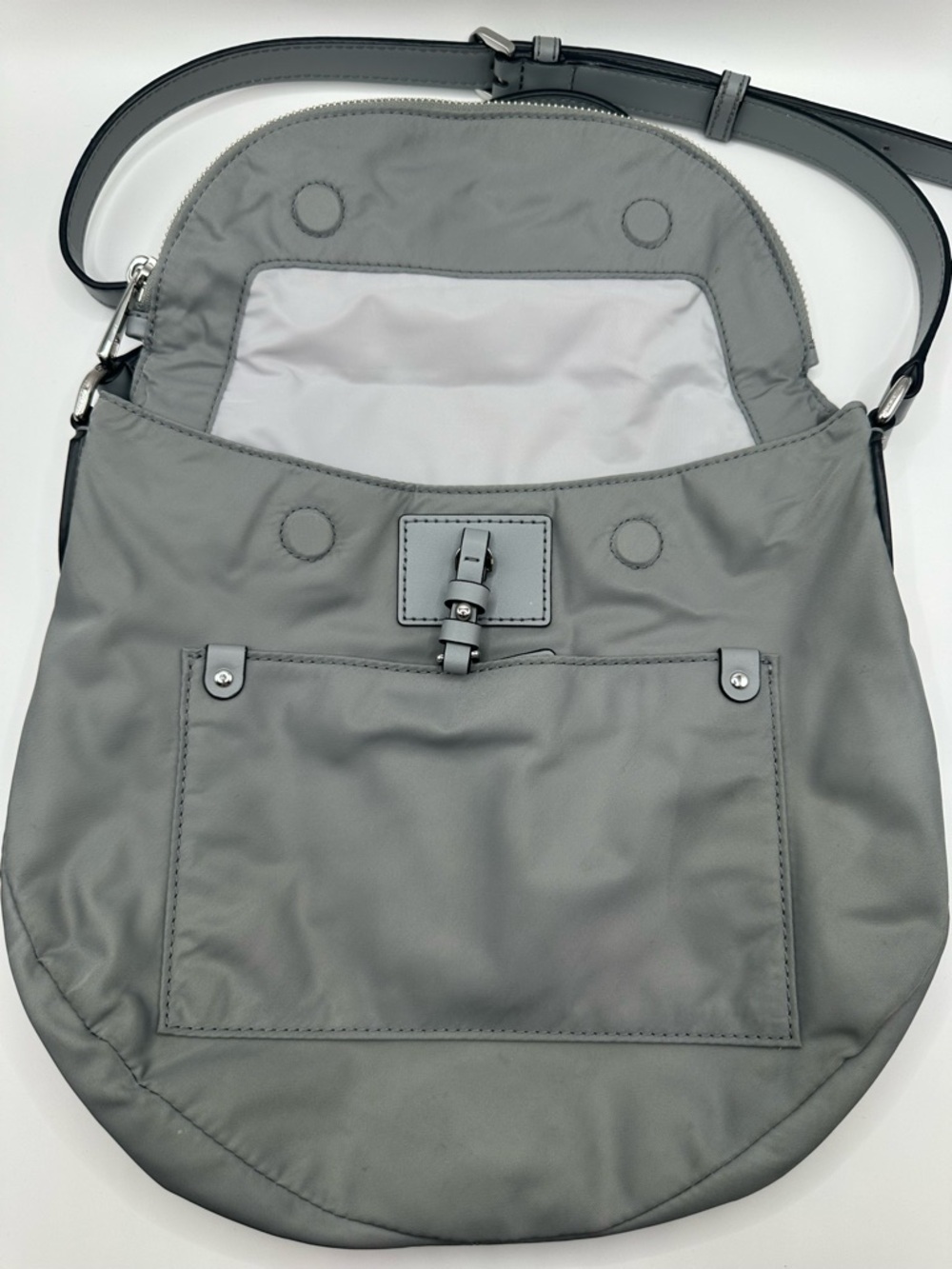 Marc Jacobs Gray Nylon Crossbody Pouch Bag - Picture 4 of 7